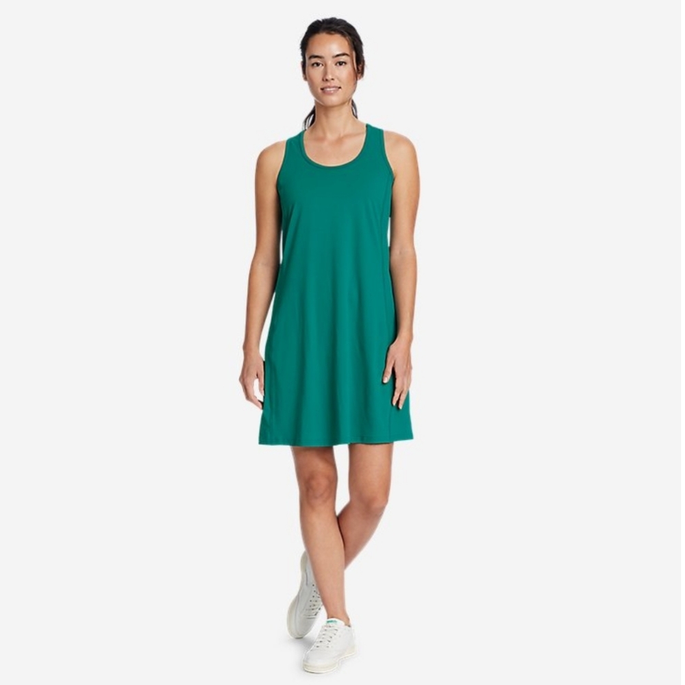 Q Neel Forest Green Flowy Summer Dress Plus size
